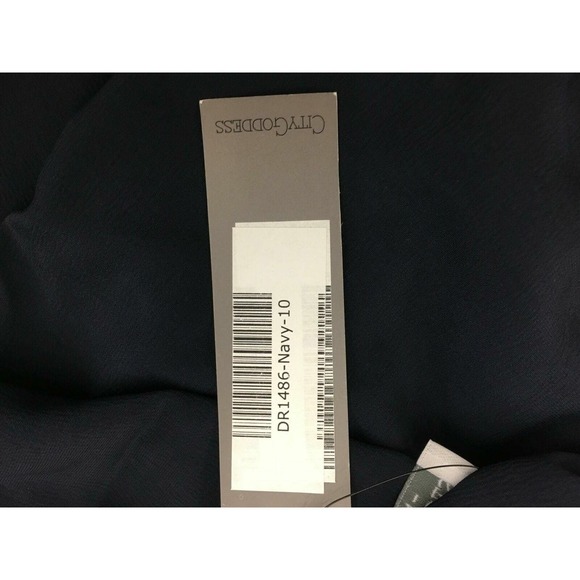 City Goddess Goddiva Mini A Line Strappy Cami Shift Dress- Women's Size 10-Blue - Picture 7 of 7